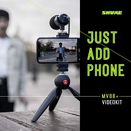 Shure MoveMic 88+ Wireless Microphone - Professional Audio Recorder for Film/Field Recording Interviews, Stereo Mic 4 Polar Patterns | Compatible with iOS/Android via Motiv App (MV88+W-Z7) - Image 4
