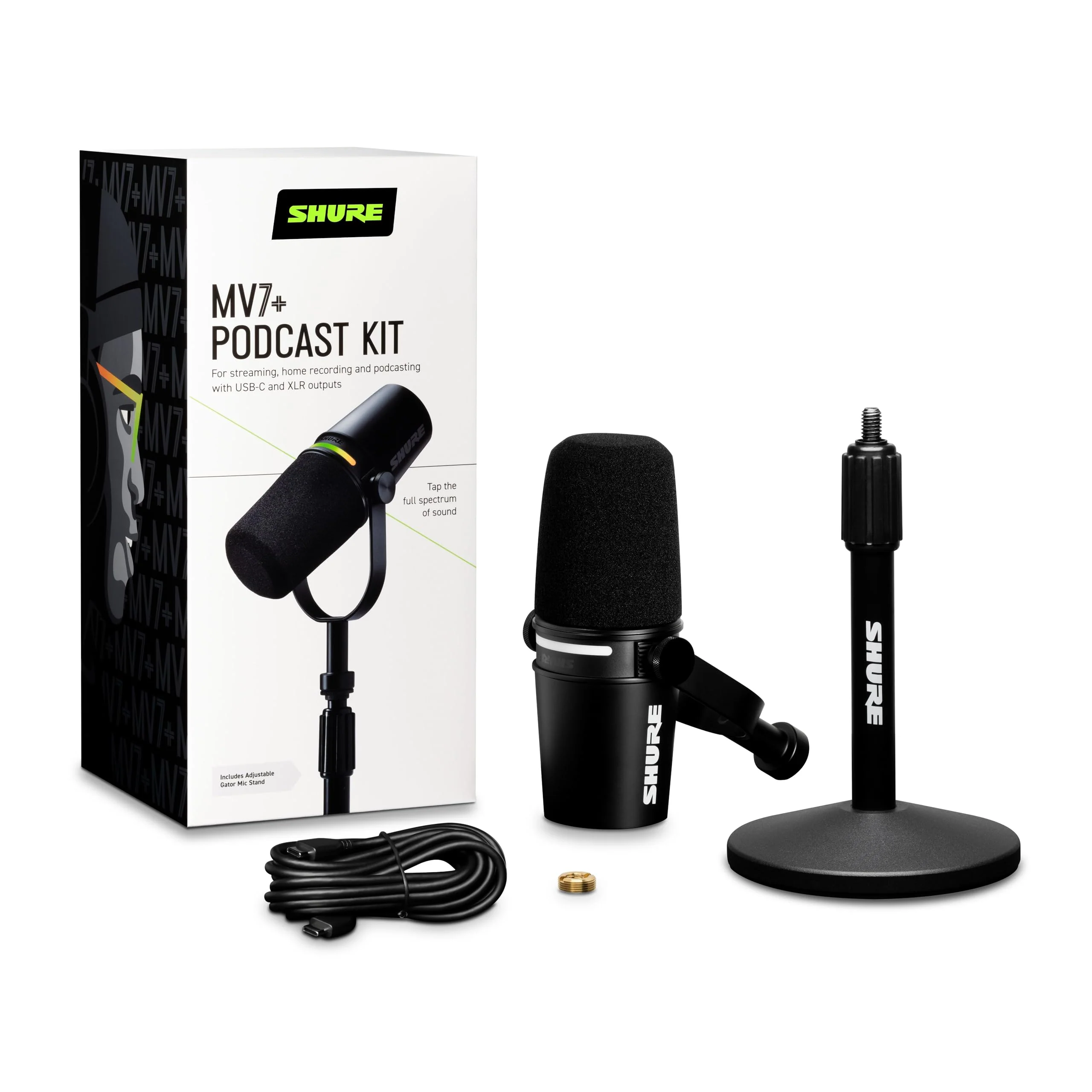 Shure MV7+ Podcast Microphone with Stand. Enhanced Audio - Image 11