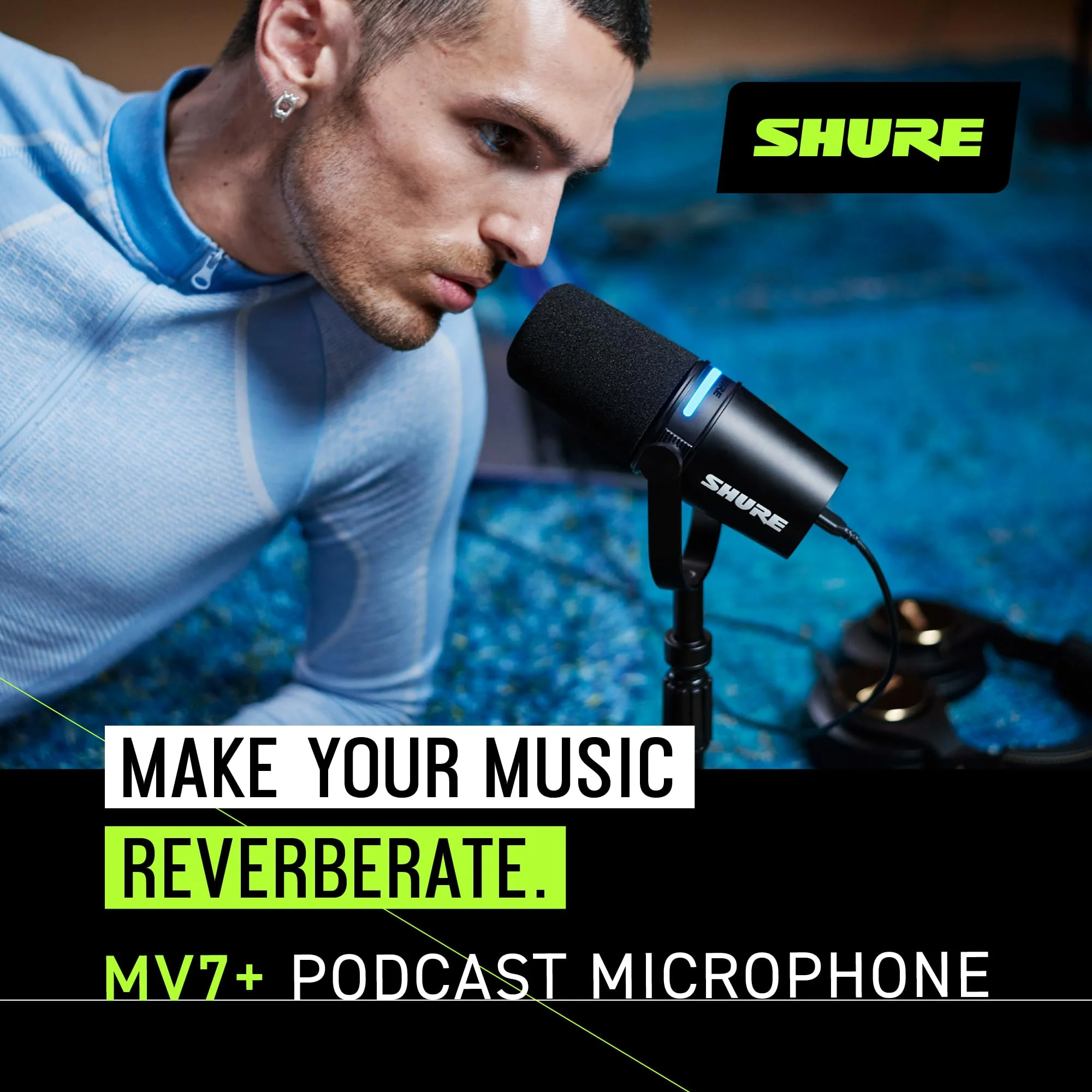 Shure MV7+ Podcast Microphone with Stand. Enhanced Audio - Image 14