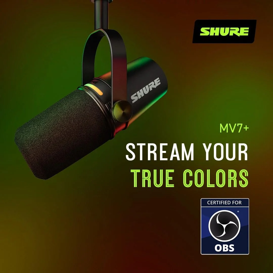 Shure MV7+ Podcast Microphone with Stand. Enhanced Audio - Image 16