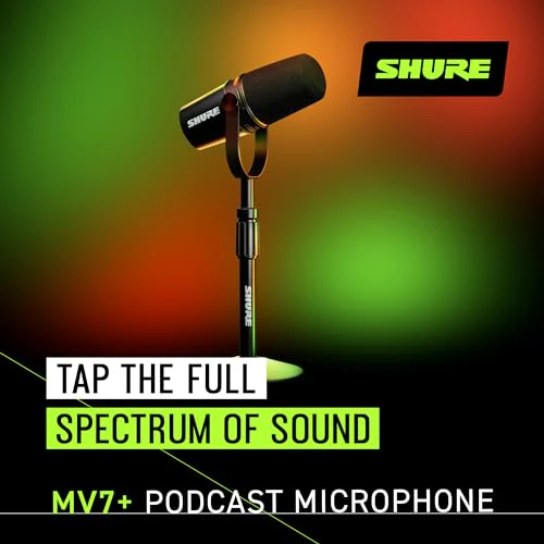 Shure MV7+ Podcast Microphone with Stand. Enhanced Audio - Image 3