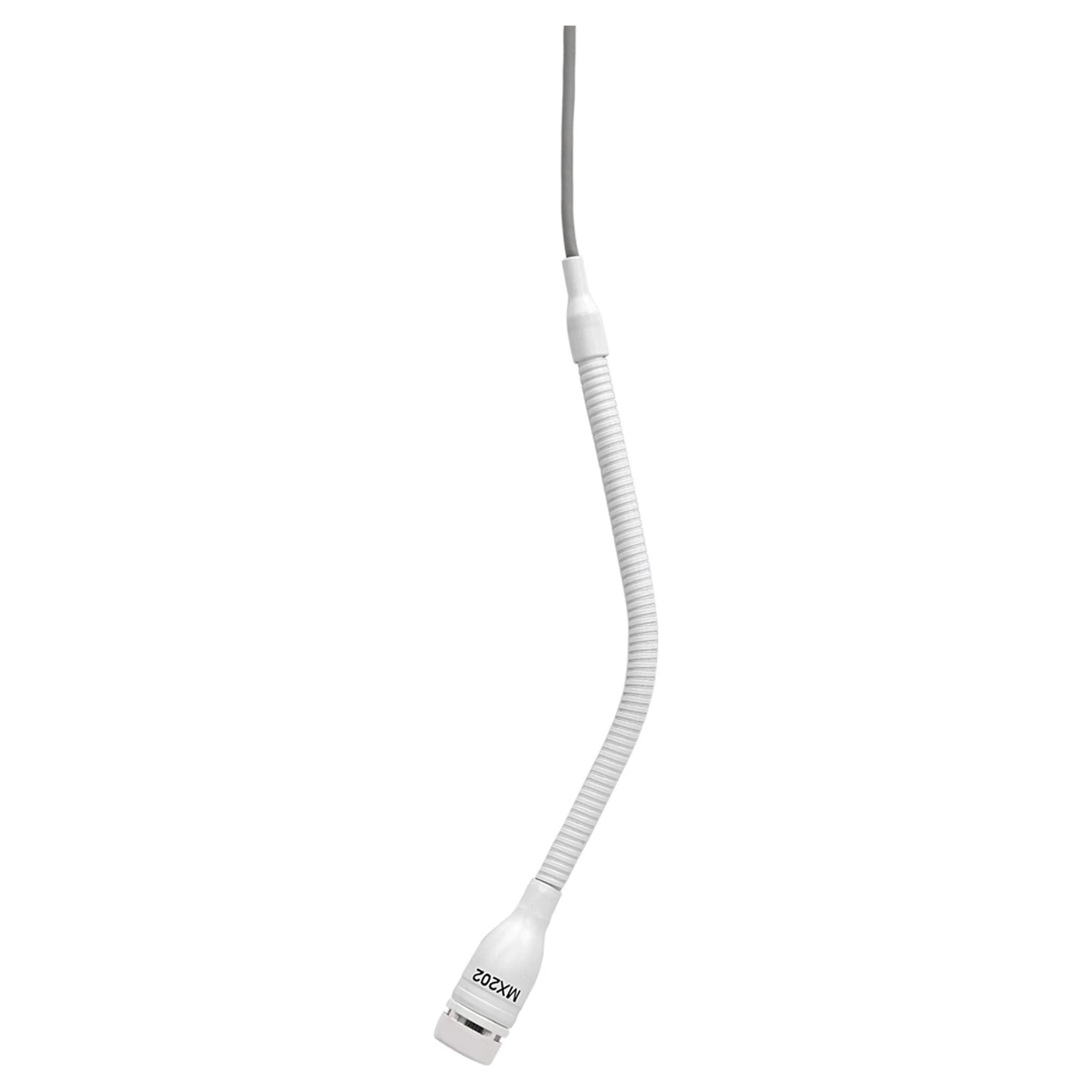 Shure MX202W-A/S Microflex Overhead Microphone, Supercardioid, White