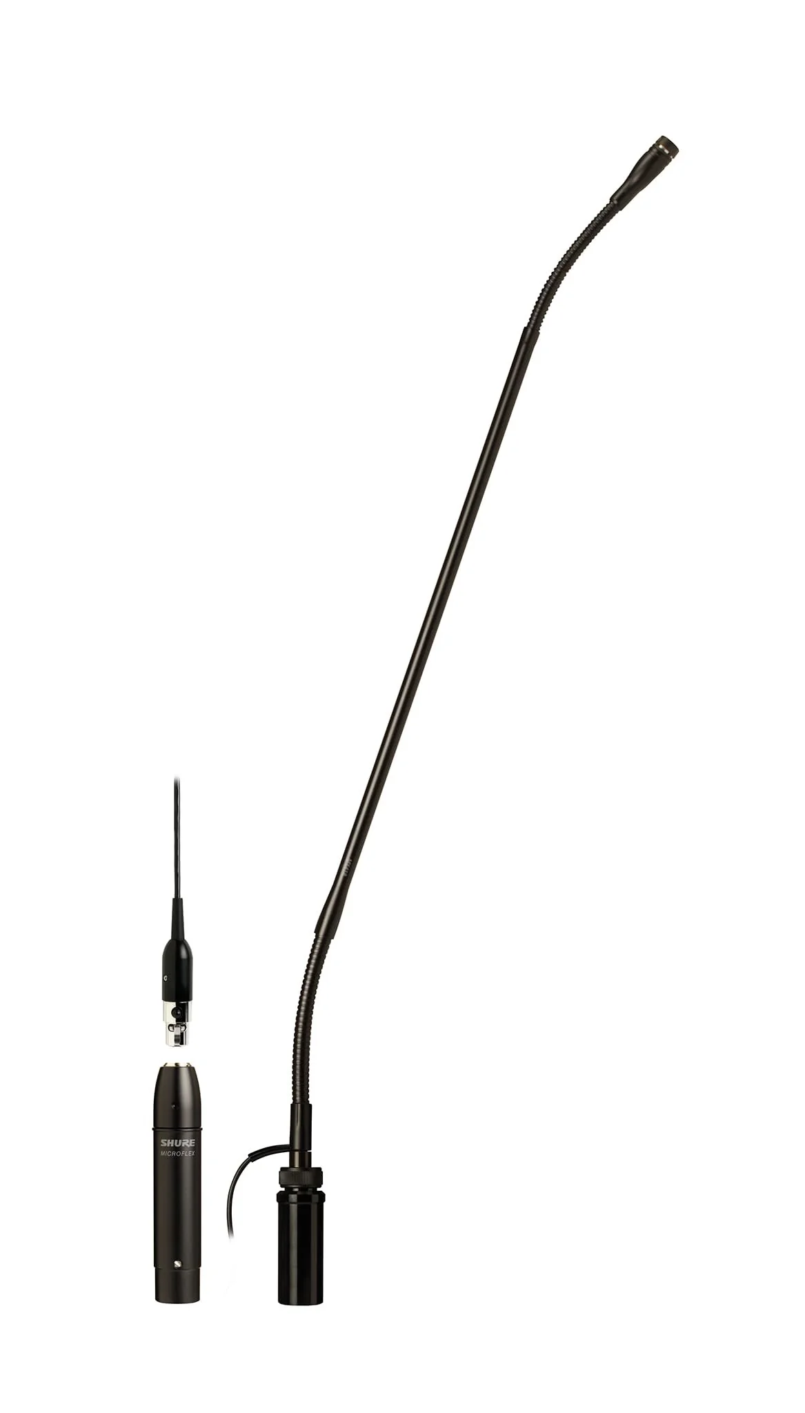 Shure MX418D/C Cardioid Condenser Microphone, 18" Gooseneck, Includes Desktop Base with 10' Cable, Logic Functions, Programmable Switch, LED Indicator, Snap-Fit Foam Windscreen - Image 10