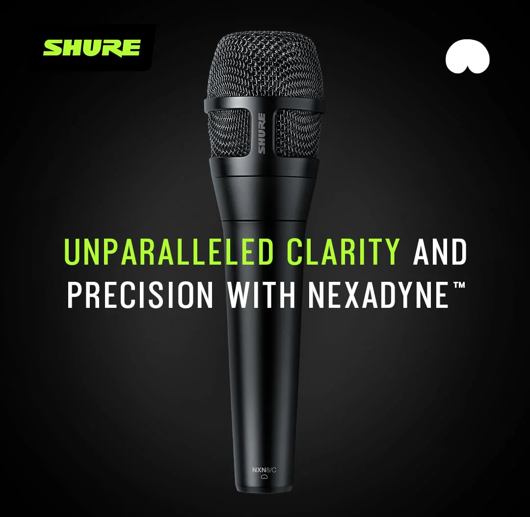 Shure Nexadyne 8/S - SuperCardioid Dynamic Vocal Microphone with Dual-Engine Technology, Focused Sound Capture, Reliability - Ideal for Vocalists Needing Maximum Isolation, Precise Sound Control - Image 6