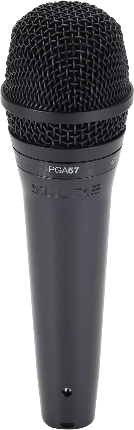 Shure PGA57 Dynamic Microphone - Professional Quality Instrument Mic with Cardioid Pick-up Pattern, 3-in XLR Connector, 15' XLR-to-XLR Cable, Stand Adapter and Zipper Pouch, (PGA57-XLR) - Image 7