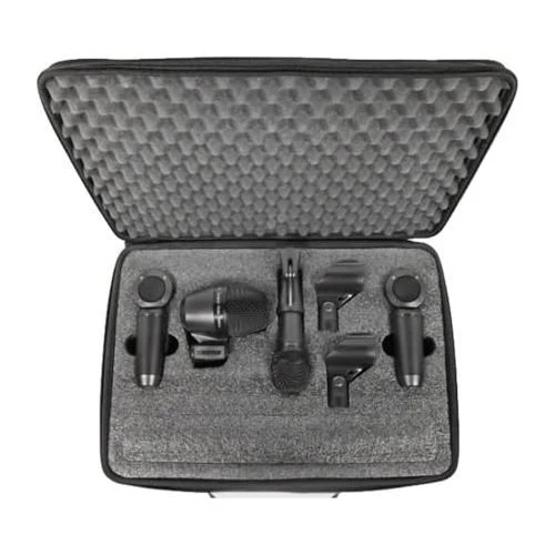 Shure PGASTUDIOKIT4 4-Piece Studio Kit with 1-PGA52, 1-PGA57, 2-PGA181, 1-A25D, 2-WA371, 4-XLR-XLR Cables and Case - Image 2