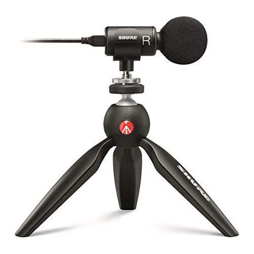 Shure Portable Videography Kit - Professional Recording Rig with MV88+ iPhone Mic, Manfrotto PIXI Tripod, Phone Clamp, Mount, AMV88-Fur Windjammer and SE215 PRO Sound Isolating Earbuds (MV88+SE215-CL) - Image 7