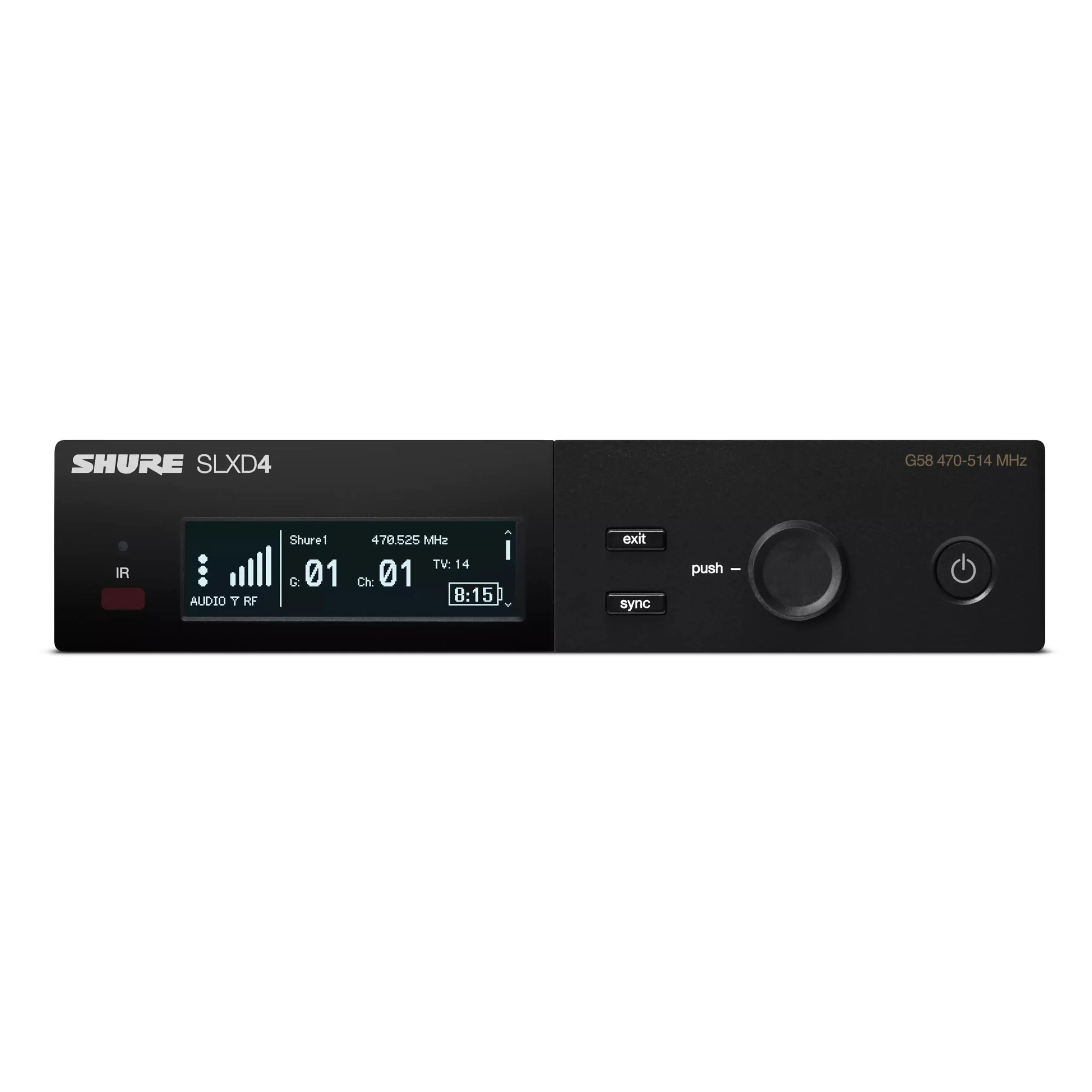 Shure SLXD124/85 Digital Wireless Microphone System with SLXD4 Single Channel Receiver, SLXD2 Handheld Transmitter with SM58 Capsule, SLXD1 Bodypack and WL185 Cardioid Lavalier Mic (G58 Band) - Image 4
