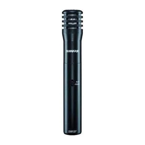 Shure SM137-LC Cardioid Condenser Microphone, includes Zipper Pouch and Microphone Clip