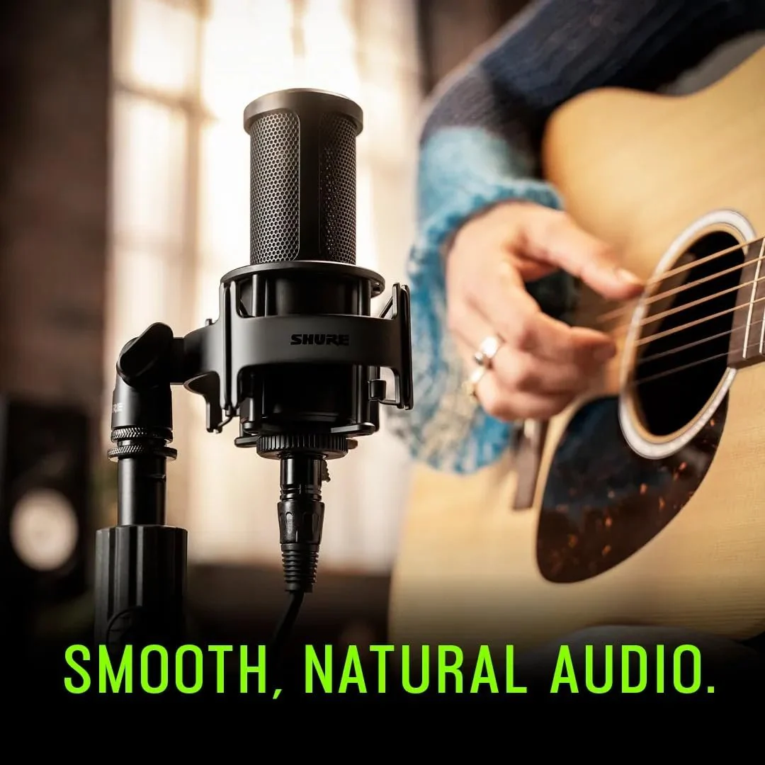 Shure SM4-K Studio Condenser Microphone – XLR Mic for Home Studio Recording, Vocals & Instruments with Mix-Ready Sound & All-Metal Construction, Black - Image 6