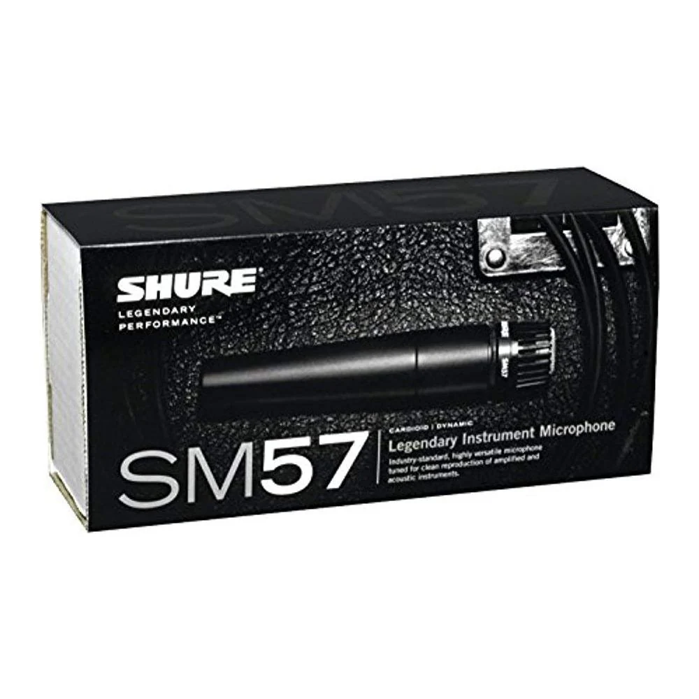 Shure SM57-LC Cardioid Dynamic Instrument Microphone - 2 Pack, XLR - Image 4