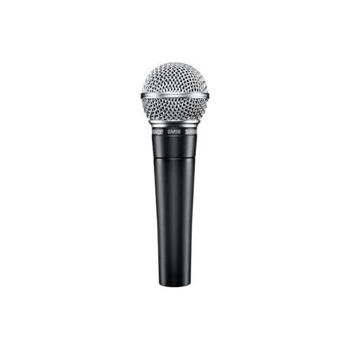Shure SM58-CN Cardioid Dynamic Vocal Microphone with 25' XLR Cable, Pneumatic Shock Mount, Spherical Mesh Grille with Built-in Pop Filter, A25D Mic Clip, Storage Bag - Image 2
