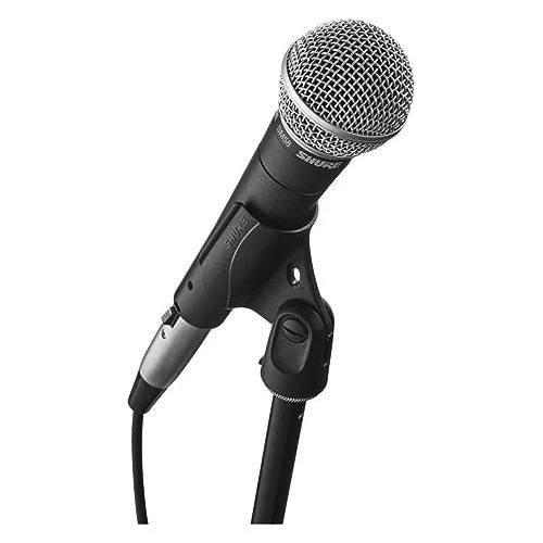 Shure SM58-LC Vocal Microphone with H&A Value Series XLR M to F Professional Microphone Cable - 10' - Image 3