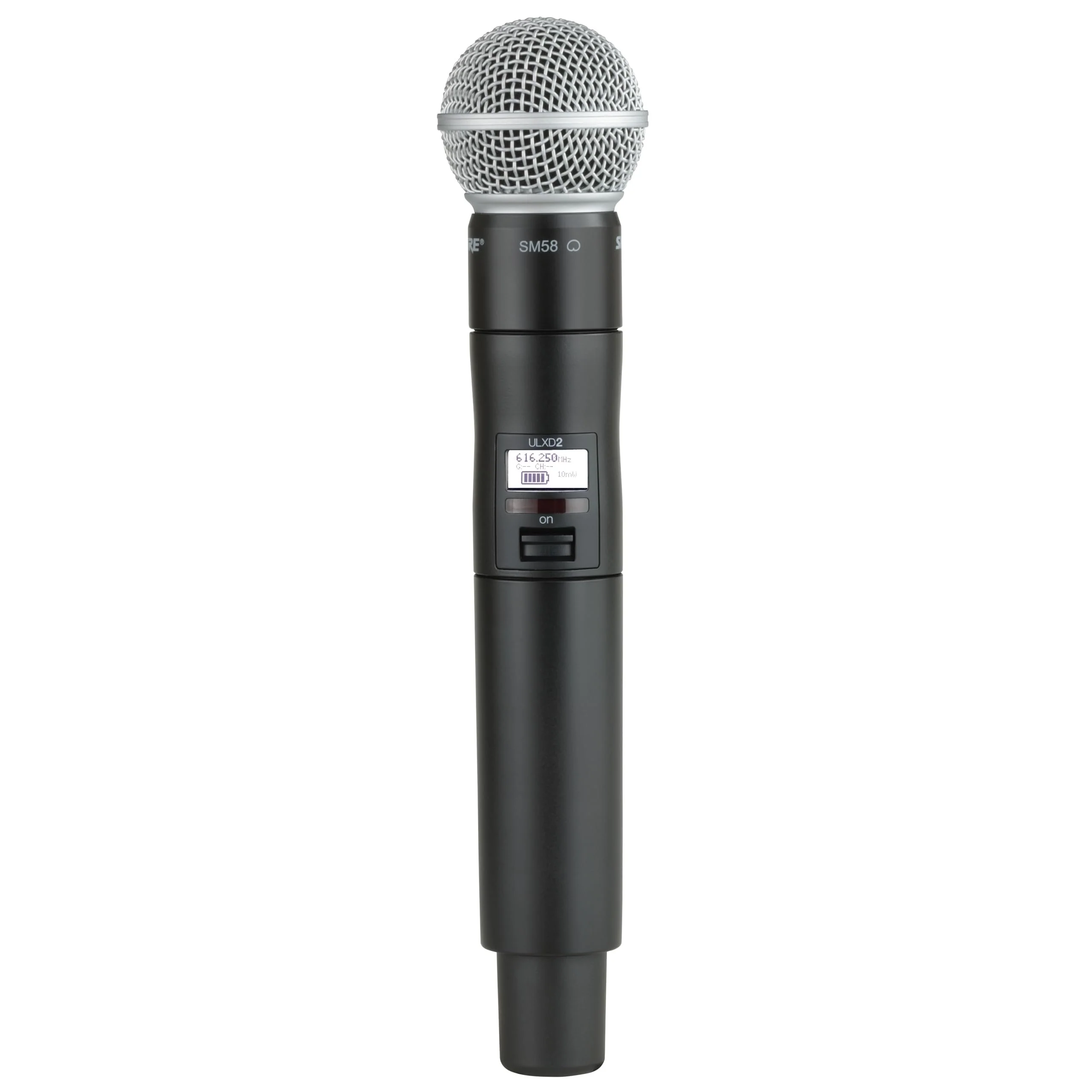 Shure ULXD2/SM58 Handheld Transmitter with SM58 Mic Capsule – for ULX-D Digital Wireless Systems, Receiver Sold Separately | G57 Band (ULXD2/SM58=-G57)