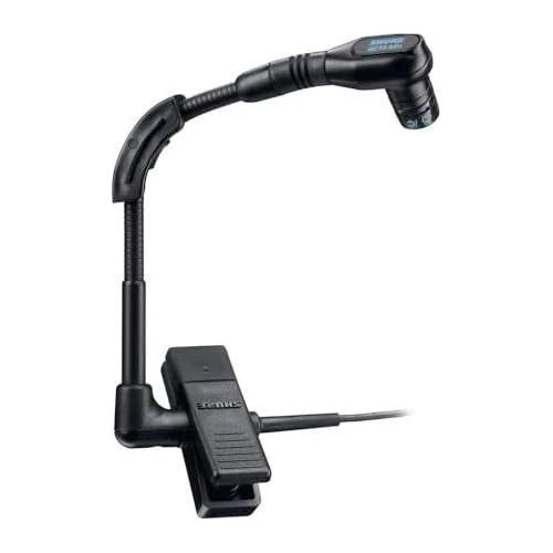 Shure WB98H/C Cardioid TQG Clip-on Gooseneck Microphone, Clamps onto Bell of Wind Instrument or Rim of Percussion Instruments - Black (Wireless Bodypack Transmitter Sold Separately) - Image 3