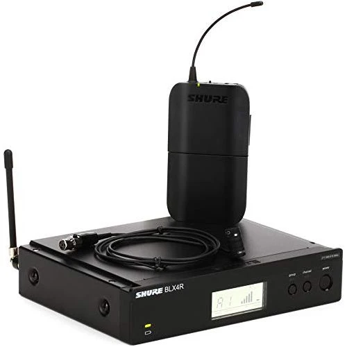Shure BLX14R/W85 UHF Wireless Microphone System - Perfect for Interviews, Presenting, Theater - 14-Hour Battery Life, 300 ft Range | WL185 Lavalier Mic, Single Channel Rack Mount Receiver | H9 Band - Image 3