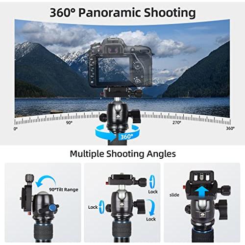 SIRUI Professional Traveler Video Camera Tripod-Carbon Fiber Travel Video Tripod with Fluid Video Head - Image 7
