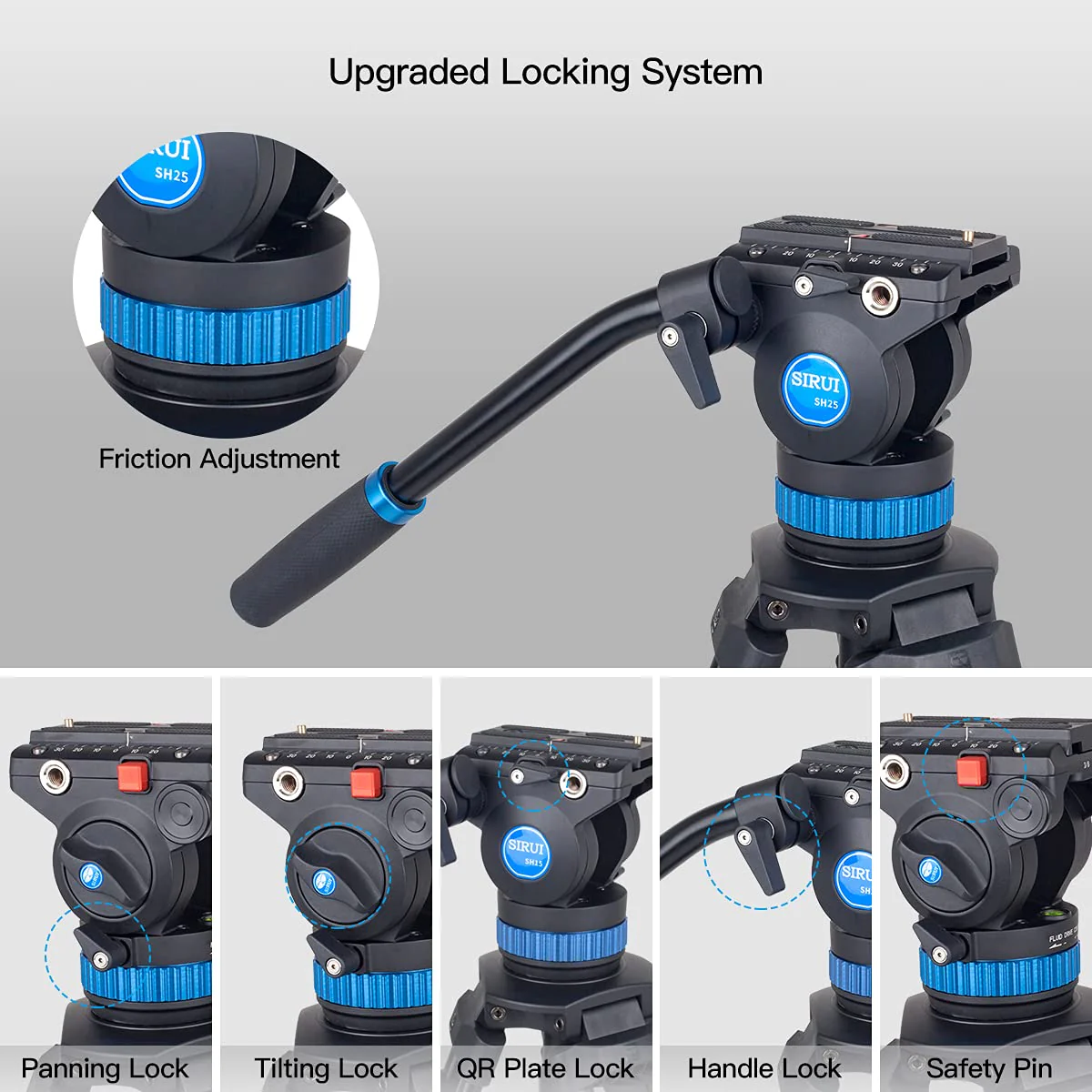 SIRUI SH-Series Broadcast Tripod - Image 15