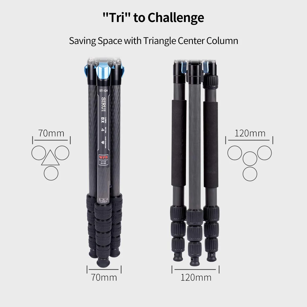 SIRUI ST Carbon Fiber Tripod Kits with Triangular Center Column - Image 22