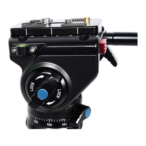 SIRUI VH/VA-Series Fluid Video Head with Quick Release Plate - Image 4