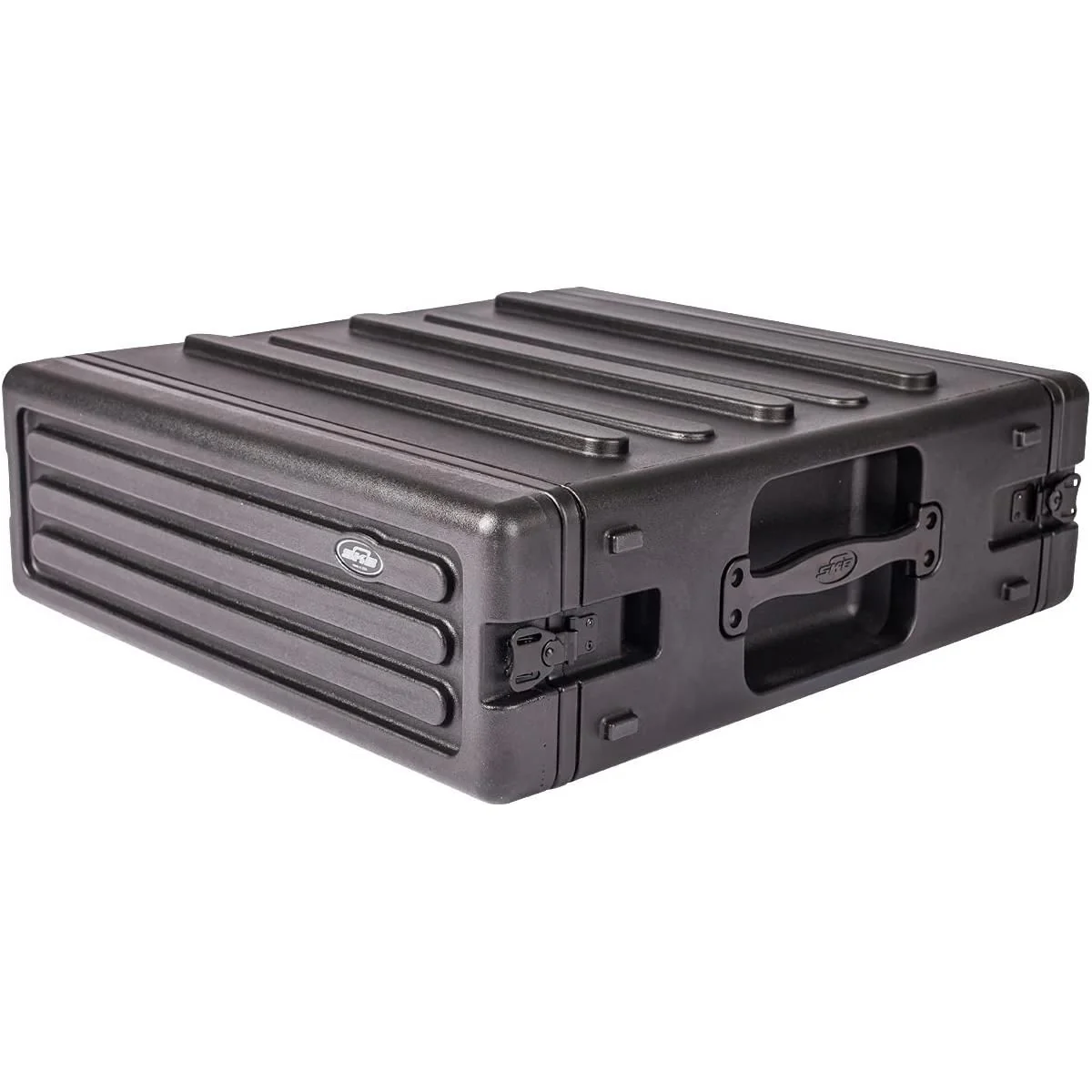 SKB Cases 3U rSeries Standard Roto Molded LLDPE Rack with Flush Carry Handles and Non-Slip Rubber Feet, Includes Rack Mount Screws - Image 3