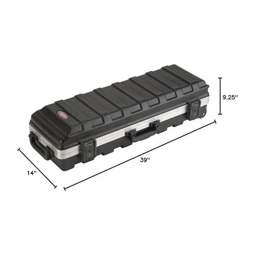 SKB Compact Stand Case 36-1/2 x 11-7/8 x 8-1/4 with Wheels & Straps, TSA Latches, Over molded Handle - Image 9