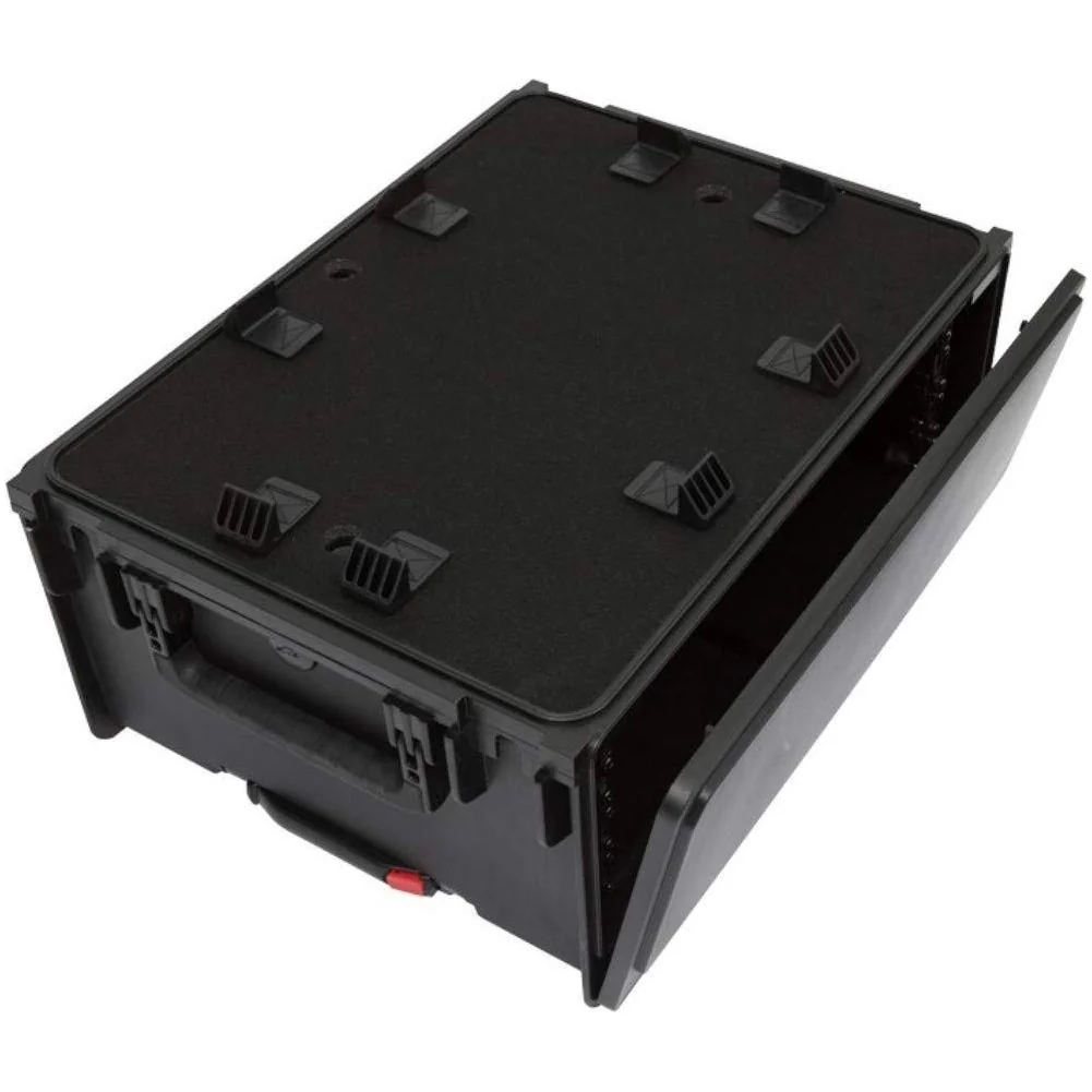 SKB Injection Molded 4U ISeries Studio Flyer Rack Case with Handle and Wheels - Image 6