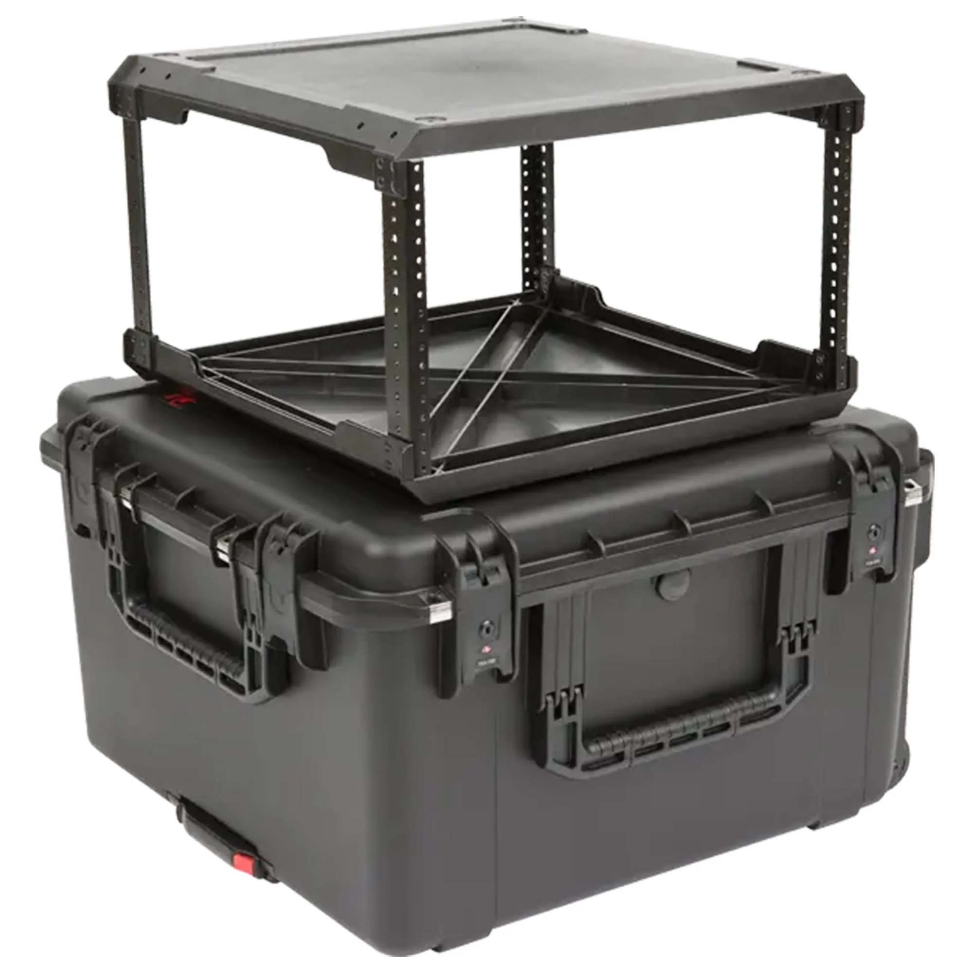 SKB iSeries 6U Fly Rack, Waterproof Polypropylene Hard Case with Durable Latches for Travel and Storage, Ideal for Musicians, 20 Inch, Black - Image 6