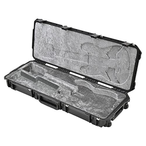 SKB iSeries Waterproof Strat and Tele Guitar Injection Molded Mil-Standard Waterproof Flight Case with Quiet-Glide Wheels - Image 7