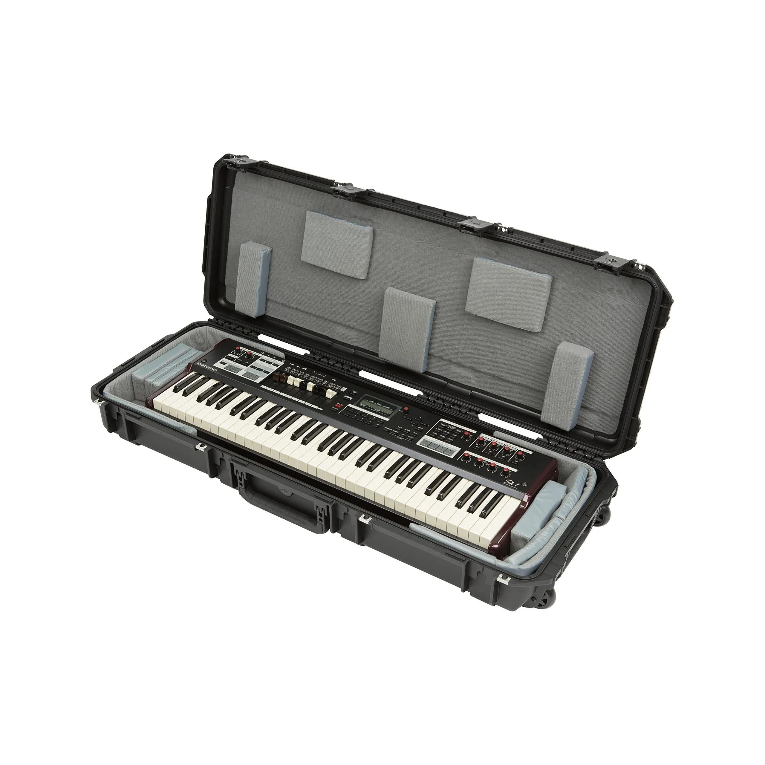 SKB w/Think Tank Interior: 39.5" x 13.5" x 3.75" 3i-4214-TKBD iSeries 4214-5 Narrow 61-Note Keyboard Case - Image 3