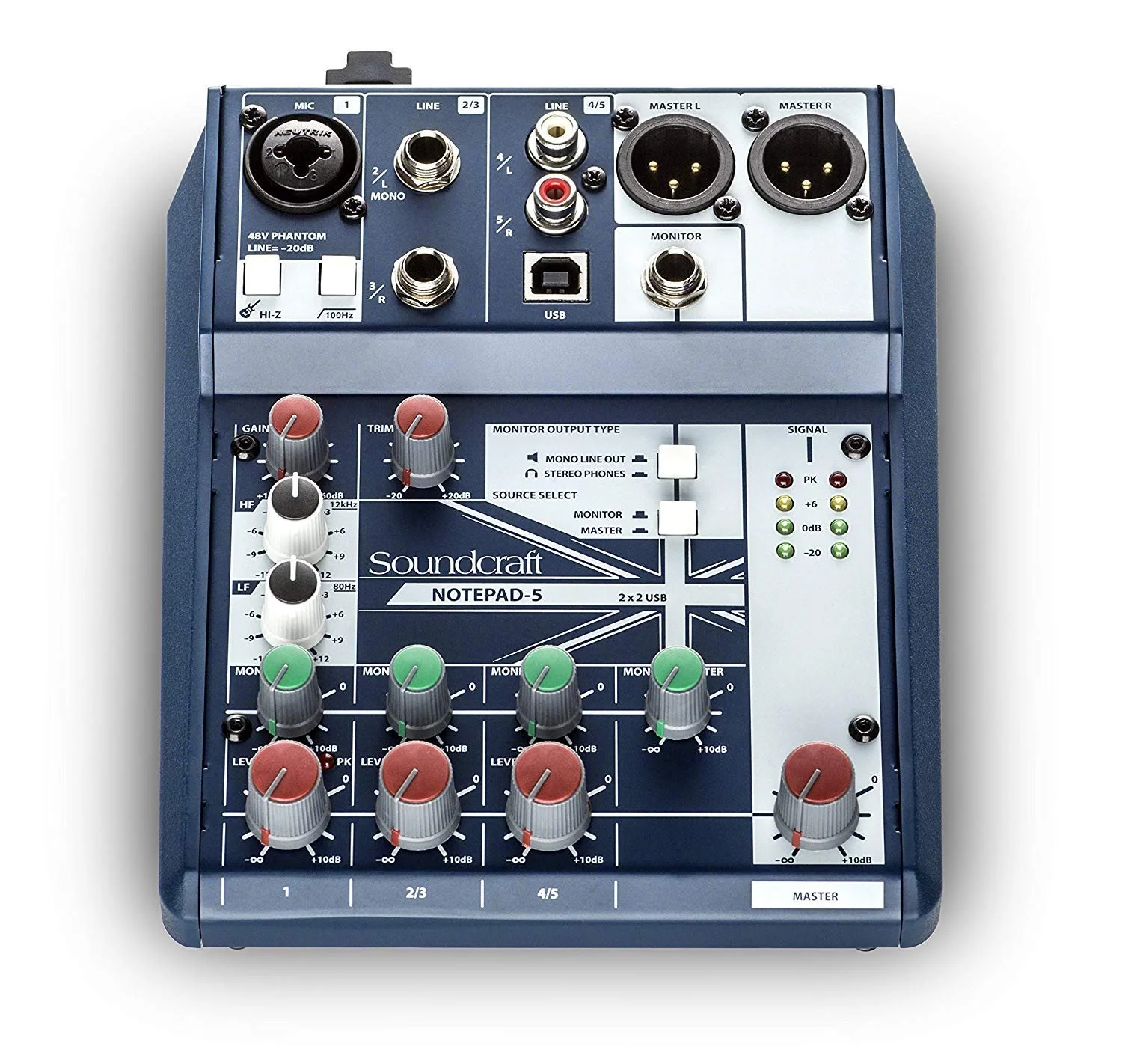 Soundcraft Notepad-5 Small-Format Analog Mixing Console with USB I/O, 5-channel mixer ( - Image 2
