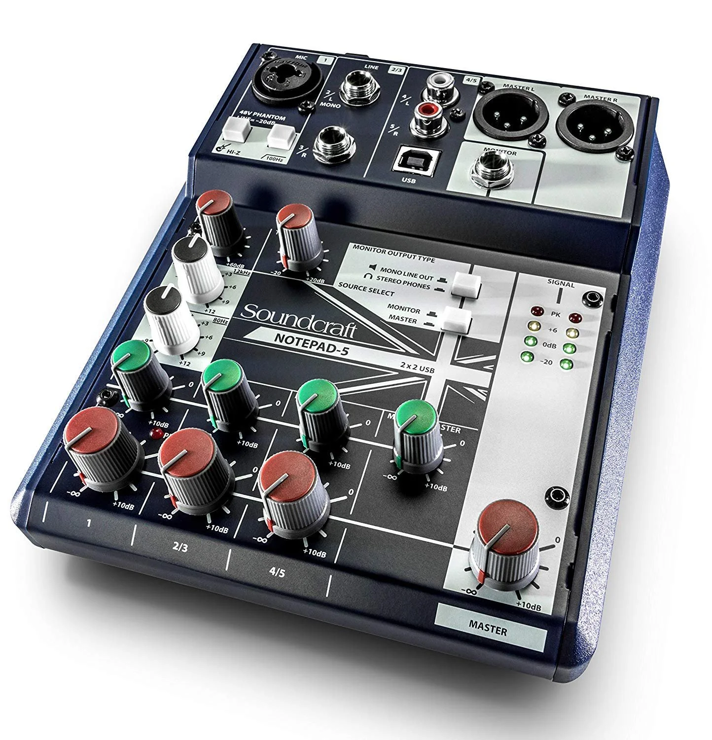 Soundcraft Notepad-5 Small-Format Analog Mixing Console with USB I/O, 5-channel mixer ( - Image 3