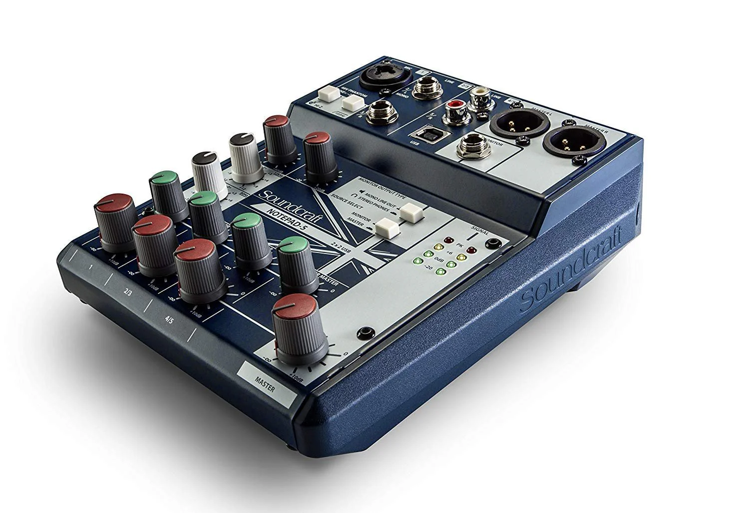 Soundcraft Notepad-5 Small-Format Analog Mixing Console with USB I/O, 5-channel mixer ( - Image 4