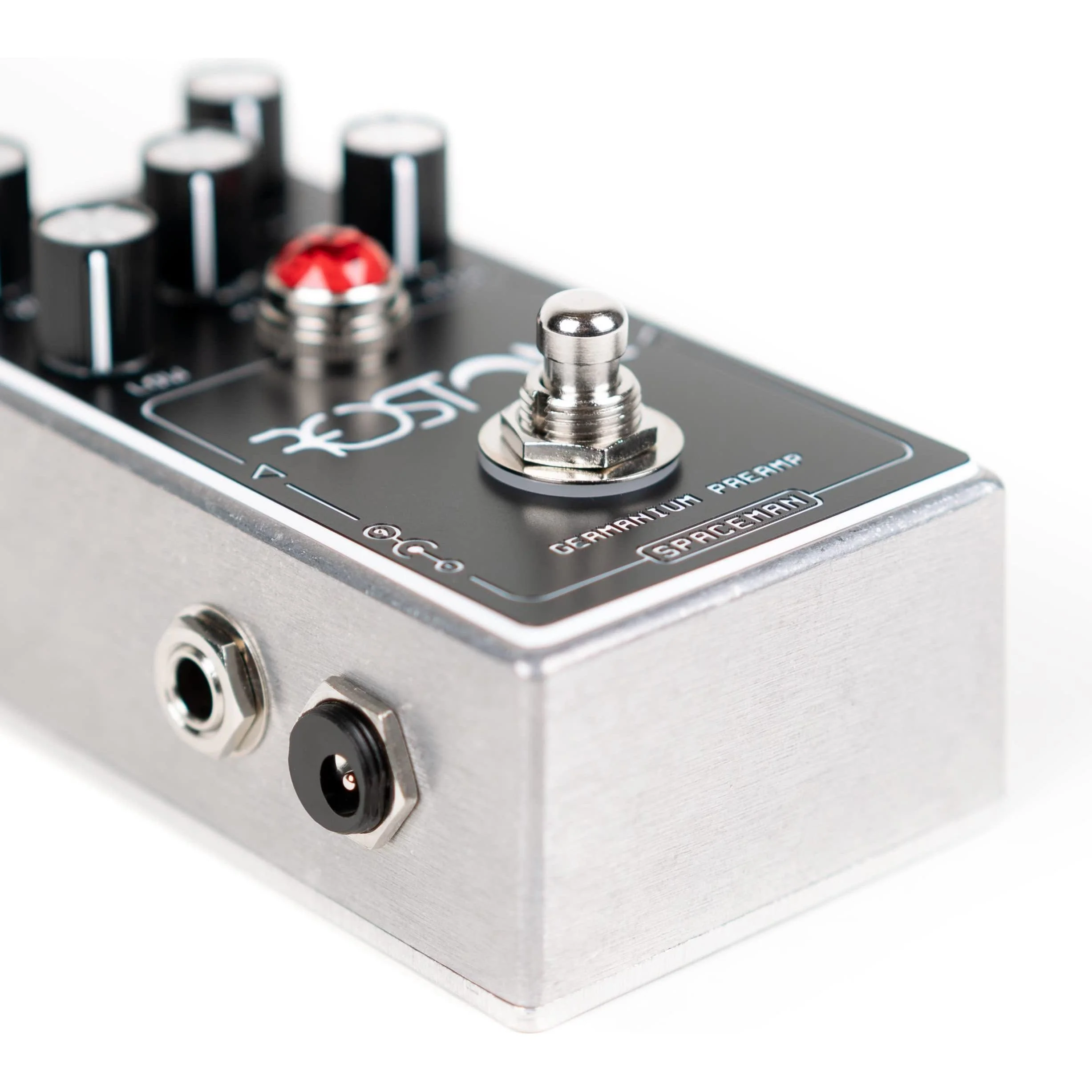 Spaceman Redstone: Germanium Preamp Guitar Effects Pedal - Silver Standard Edition with Volume, Gain and 3-Band Tone Stack Controls - Image 9
