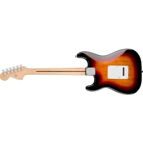 Squier Affinity Series™ Stratocaster®, Indian Laurel Fingerboard, 3-Color Sunburst - 0378000500 Bundle w/ 12-Pack Guitar Pick and Liquid Audio Polishing Cloth - Image 3