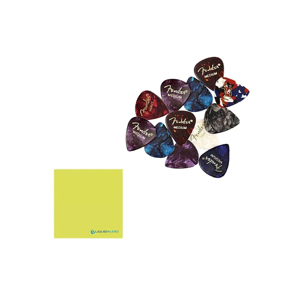 Squier Affinity Series™ Stratocaster®, Maple Fingerboard, Lake Placid Blue - 0378003502 Bundle w/ 12-Pack Guitar Pick and Liquid Audio Polishing Cloth - Image 2