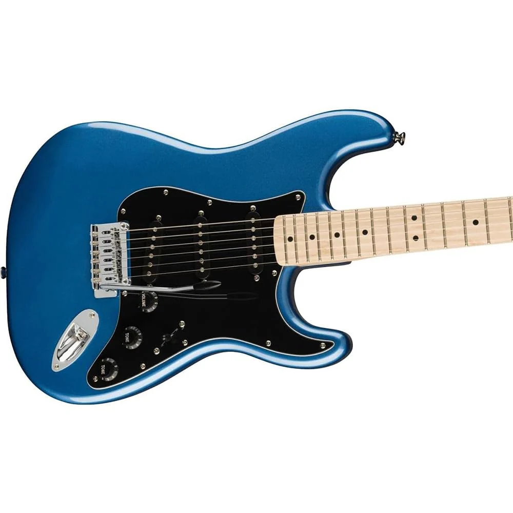 Squier Affinity Series™ Stratocaster®, Maple Fingerboard, Lake Placid Blue - 0378003502 Bundle w/ 12-Pack Guitar Pick and Liquid Audio Polishing Cloth - Image 3