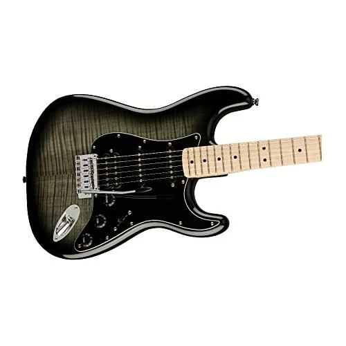 Squier Affinity Series Stratocaster FMT Electric Guitar, Black Burst, Maple Fingerboard - Image 4