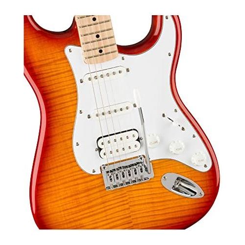 Squier Affinity Series Stratocaster FMT Electric Guitar, Sienna Sunburst, Maple Fingerboard - Image 3