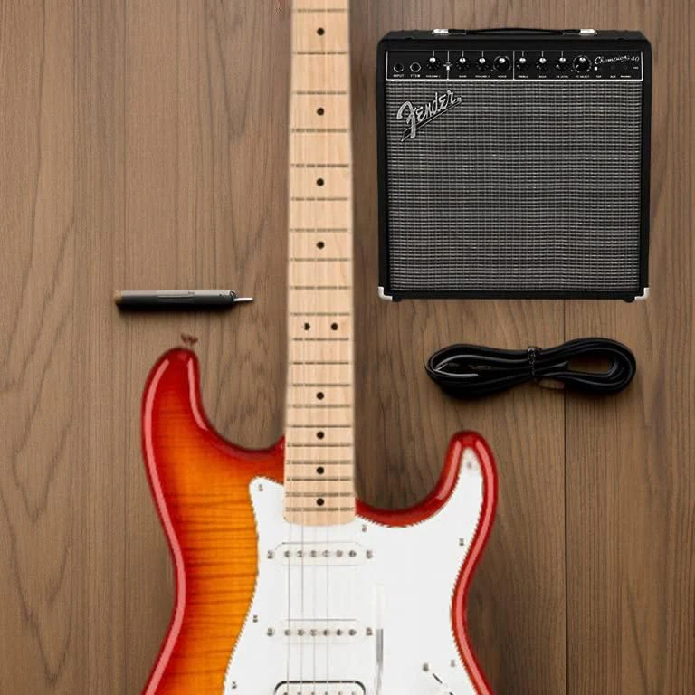 Squier Affinity Series Stratocaster FMT Electric Guitar, Sienna Sunburst, Maple Fingerboard - Image 7