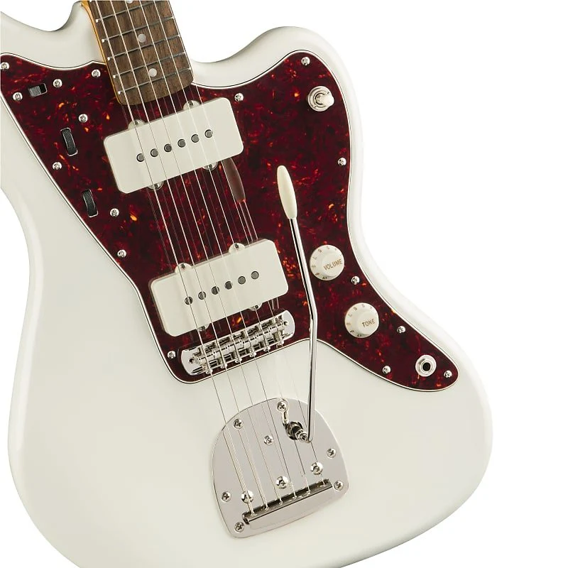 Squier Classic Vibe 60s Jazzmaster Electric Guitar, with 2-Year Warranty, Olympic White, Laurel Fingerboard - Image 3