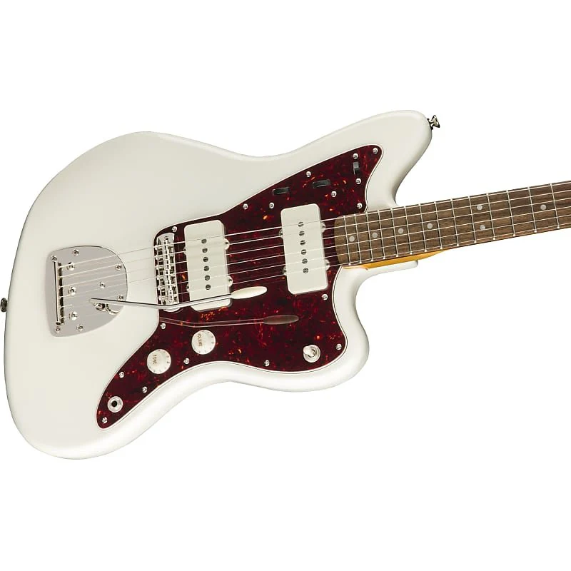 Squier Classic Vibe 60s Jazzmaster Electric Guitar, with 2-Year Warranty, Olympic White, Laurel Fingerboard - Image 4