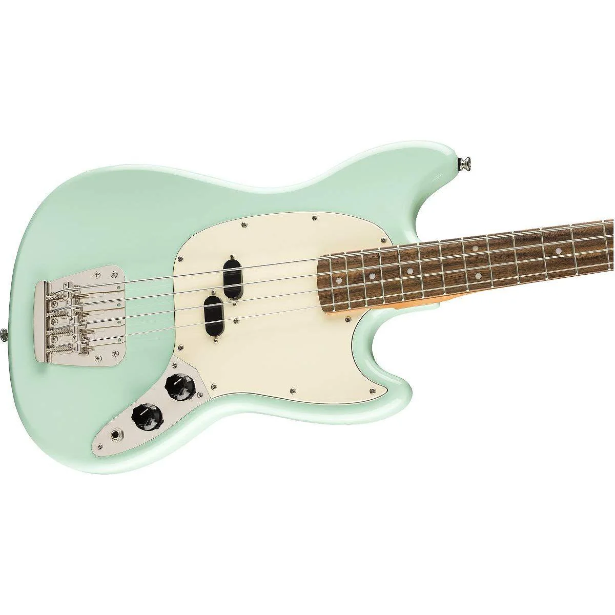 Squier Classic Vibe 50s Mustang Bass, Surf Green, Laurel Fingerboard - Image 4