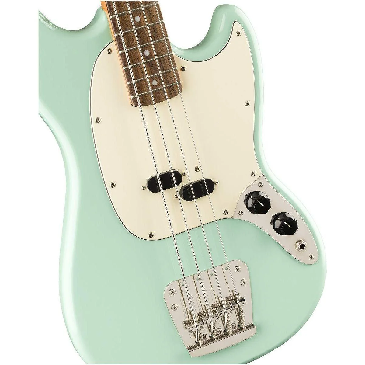 Squier Classic Vibe 50s Mustang Bass, Surf Green, Laurel Fingerboard - Image 5