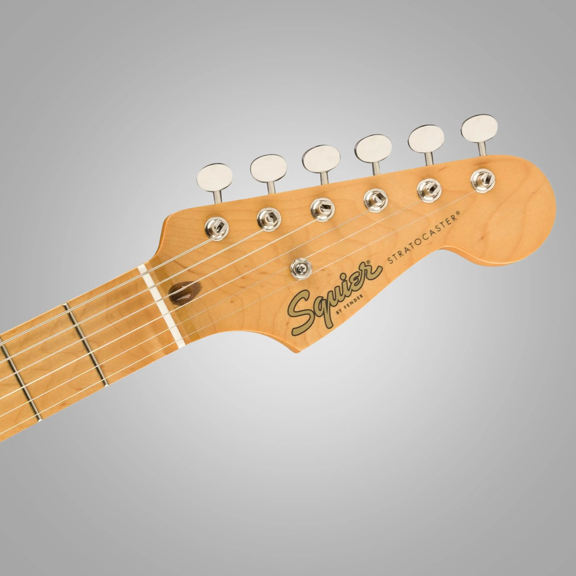 Squier Classic Vibe '50s Stratocaster, Maple Fingerboard, Black Blonde - 0374005506 Bundle w/ 12-Pack Guitar Pick and Liquid Audio Polishing Cloth - Image 5