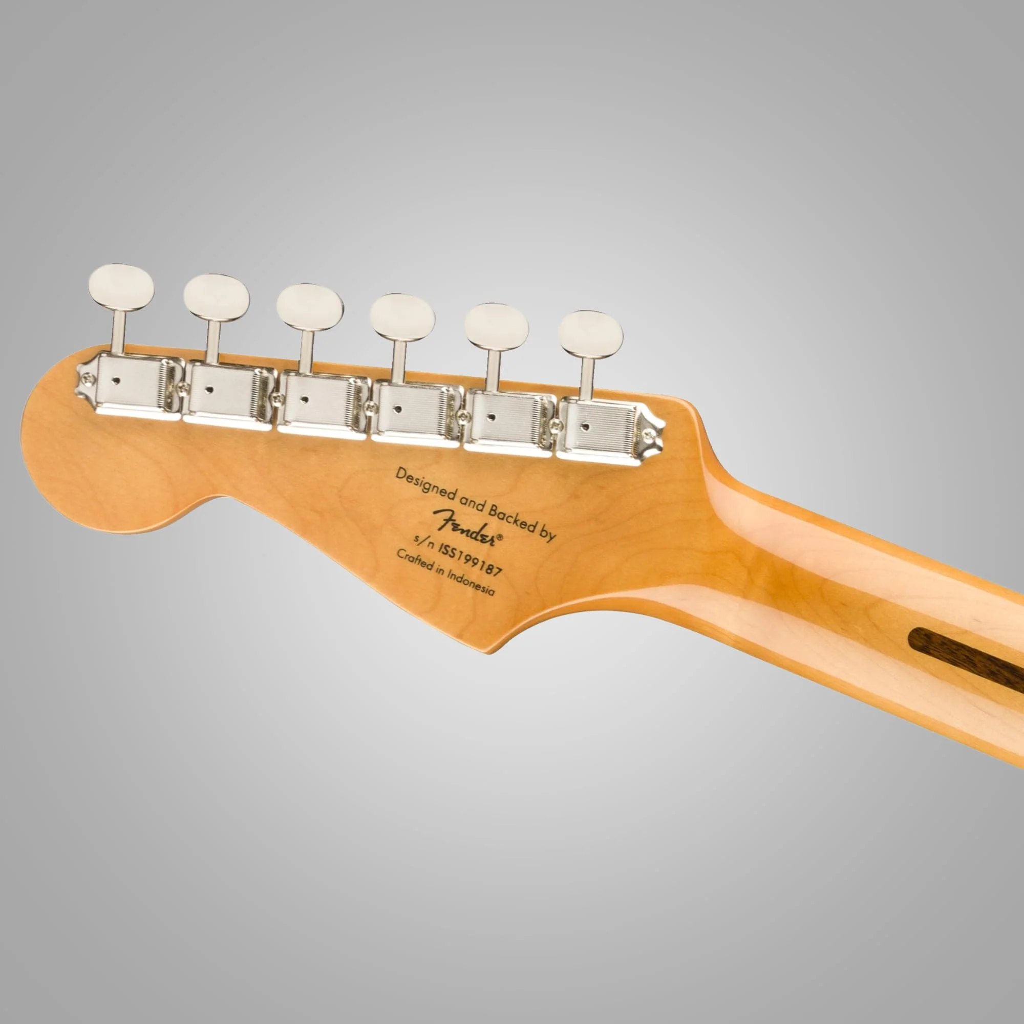 Squier Classic Vibe '50s Stratocaster, Maple Fingerboard, Black Blonde - 0374005506 Bundle w/ 12-Pack Guitar Pick and Liquid Audio Polishing Cloth - Image 6