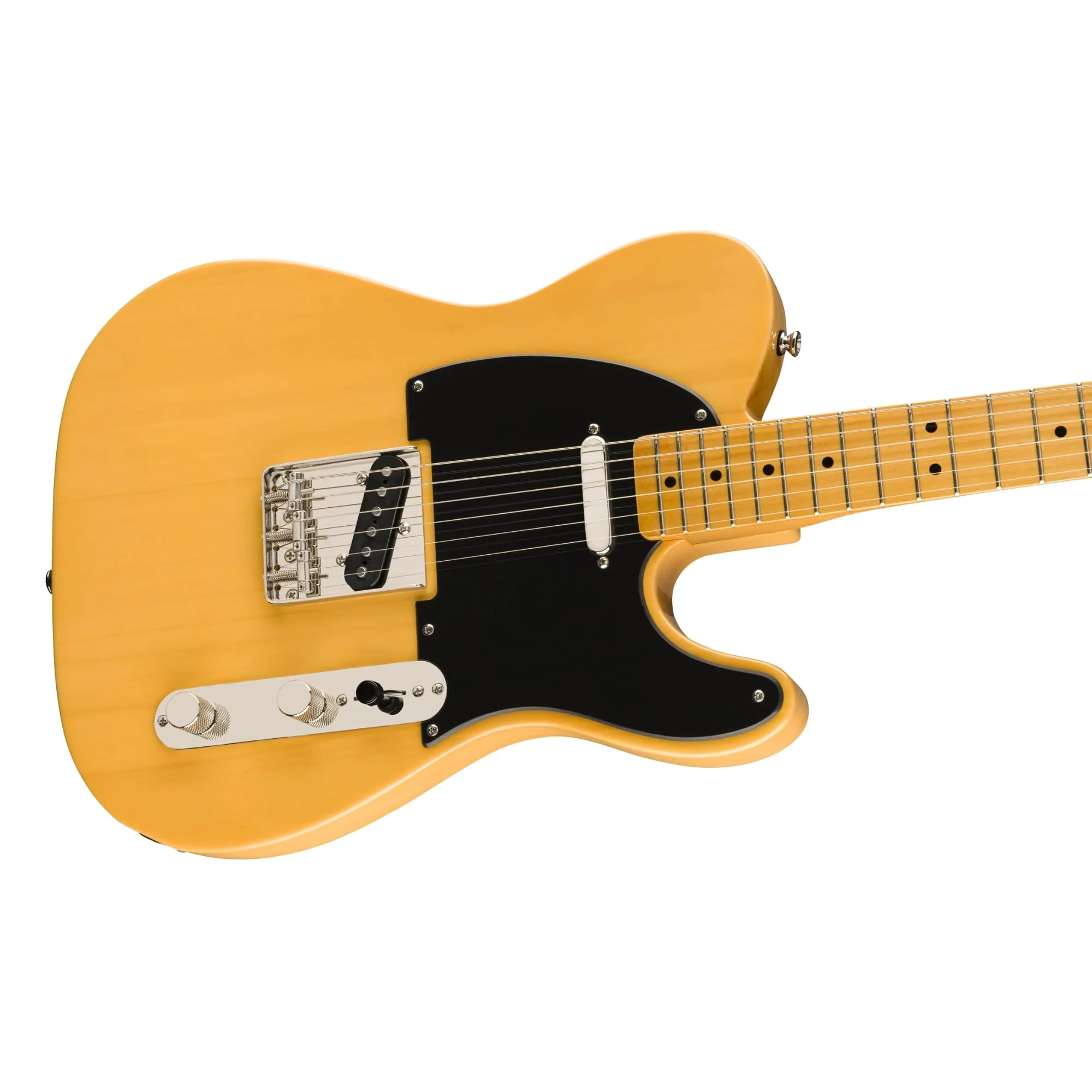 Squier Classic Vibe '50s Telecaster®, Maple Fingerboard, Butterscotch Blonde - 0374030550 Bundle w/ 12-Pack Guitar Pick and Liquid Audio Polishing Cloth - Image 4