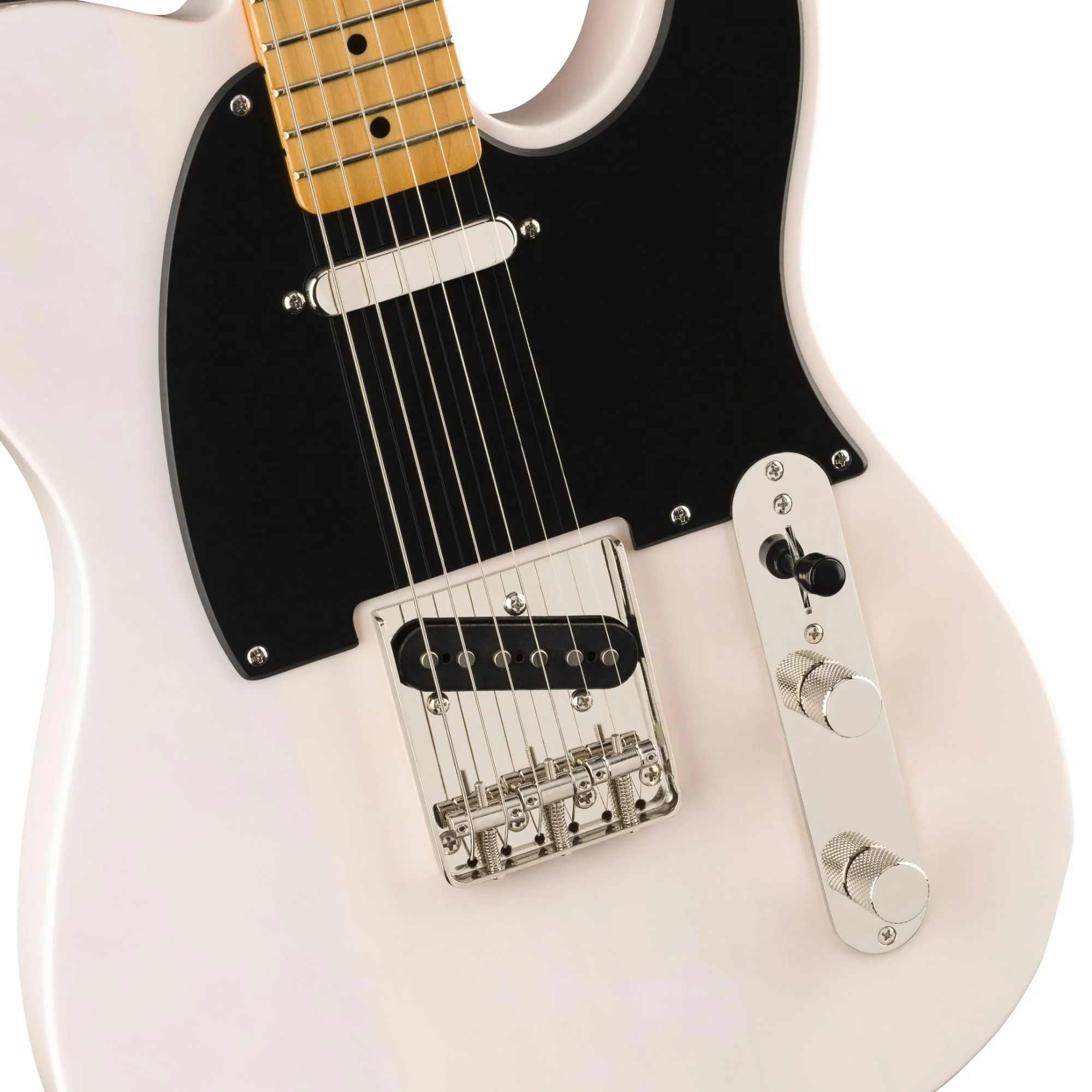 Squier Classic Vibe '50s Telecaster, Maple Fingerboard, Aged White Blonde - 0374030501 Bundle w/ 12-Pack Guitar Pick and Liquid Audio Polishing Cloth - Image 4