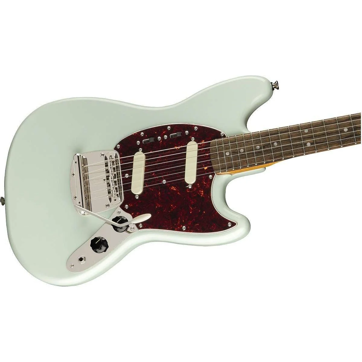 Squier Classic Vibe 60s Mustang Electric Guitar, with 2-Year Warranty, Sonic Blue, Laurel Fingerboard - Image 5