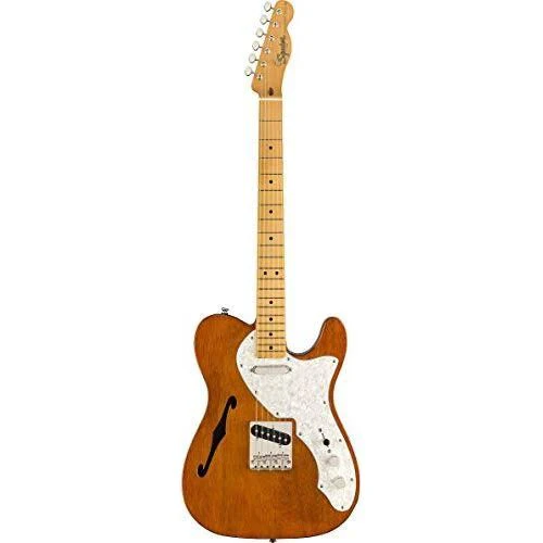 Squier Classic Vibe 60s Thinline Telecaster Electric Guitar, Natural, Maple Fingerboard - Image 2